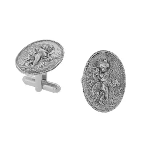 1928 Jewelry Cupid Angel Cufflinks