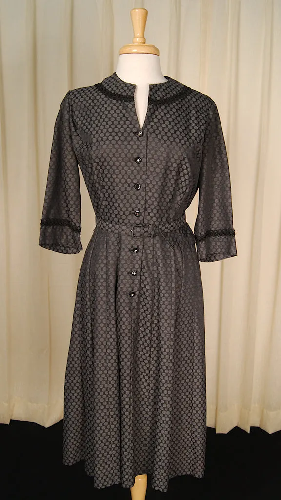 1950s Polka Dot Shirt Dress