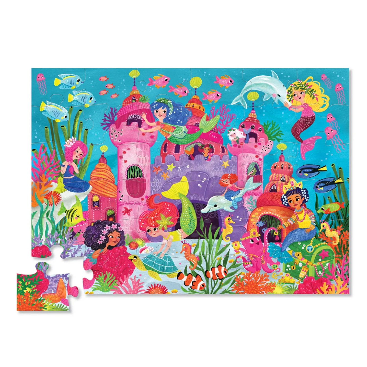 36 Piece Floor Puzzle - Mermaid Palace