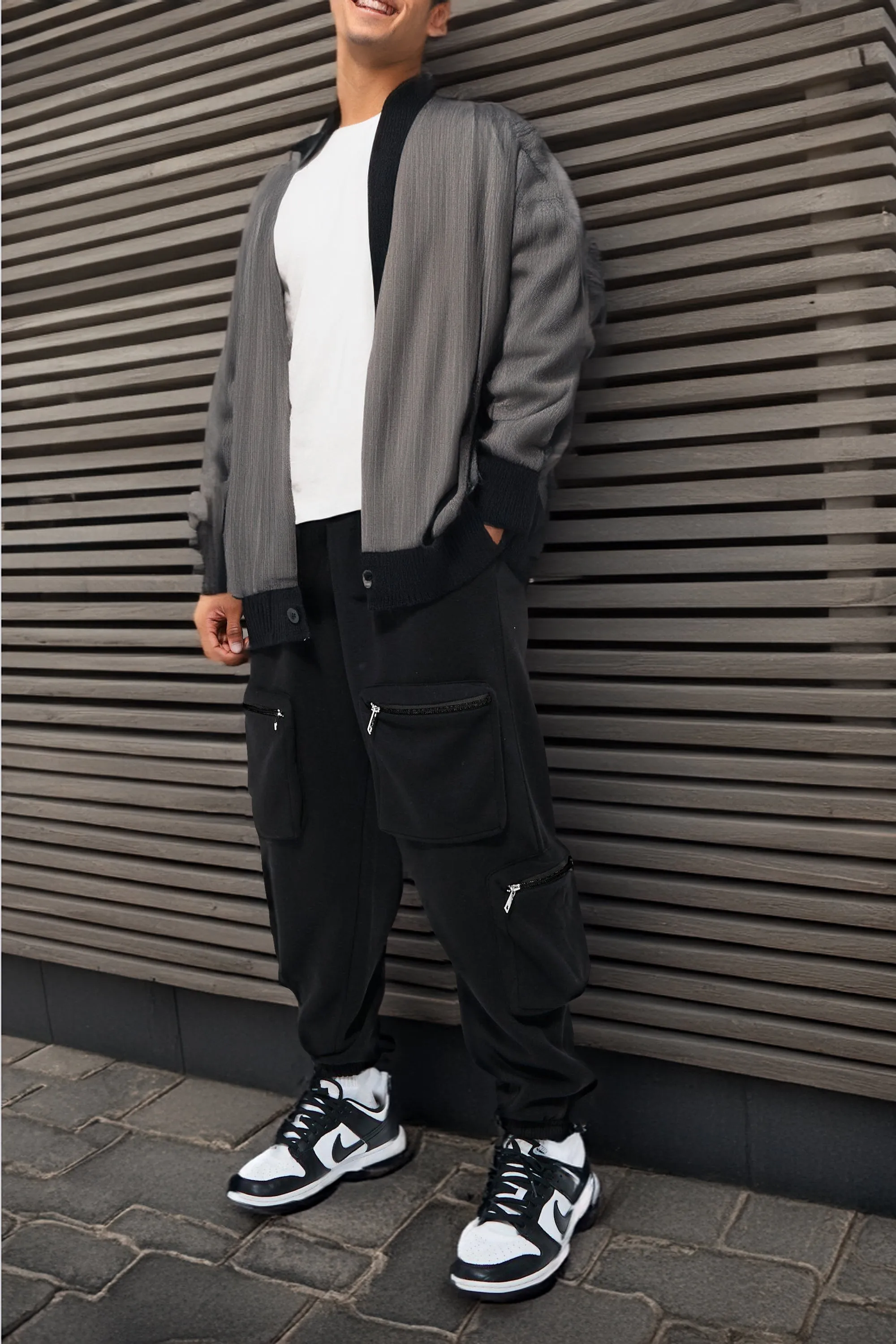 (6 Variants) Baggy Style Oversized Fit Cargo Joggers For Men