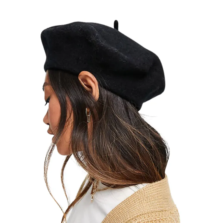 Avenel Of Melbourne Wool Beret - Black