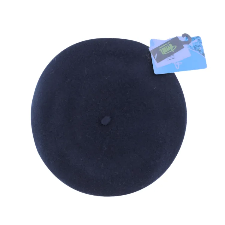 Avenel Of Melbourne Wool Beret - Navy