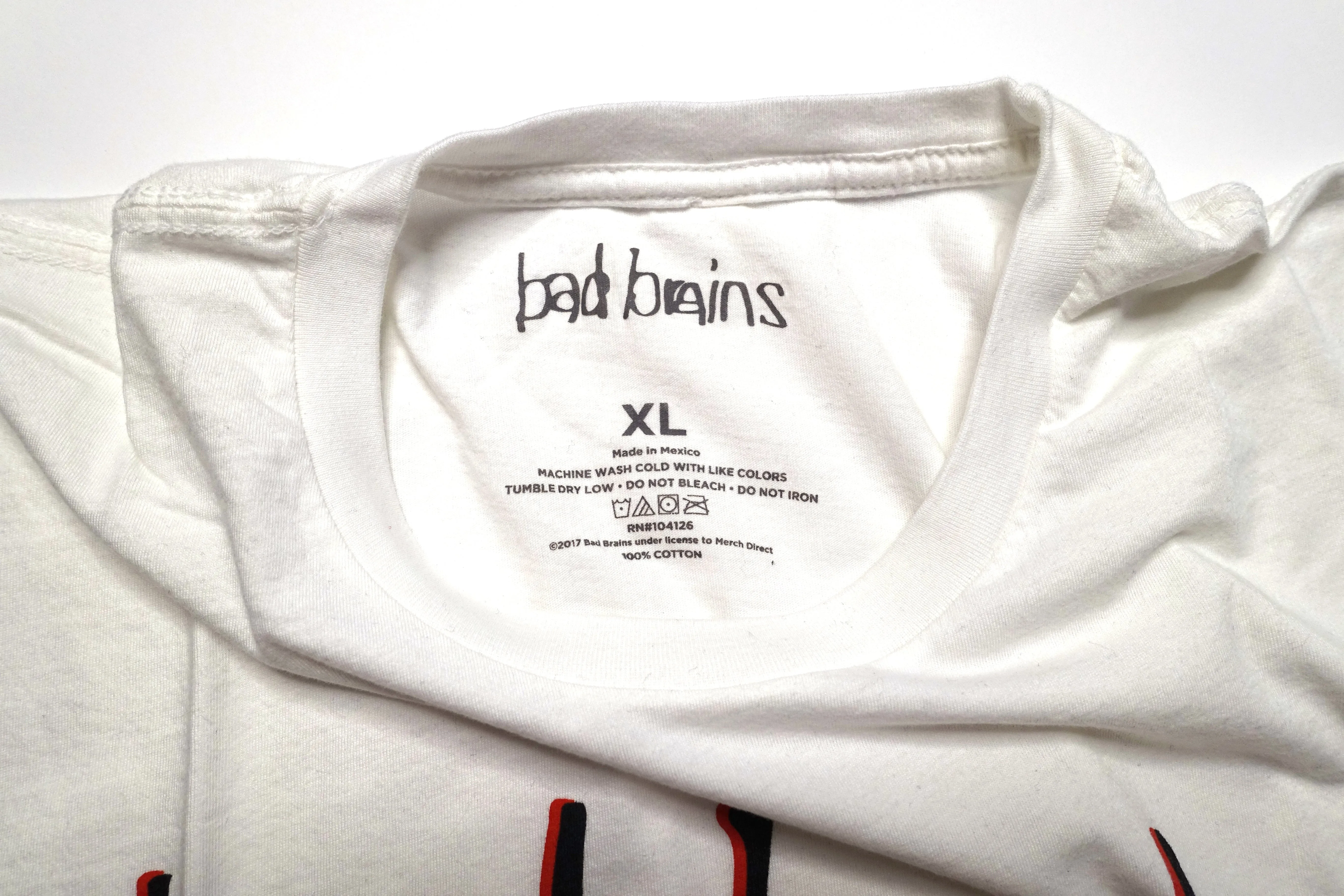 Bad Brains - Quickness / PMA Official XL Shirt (White)