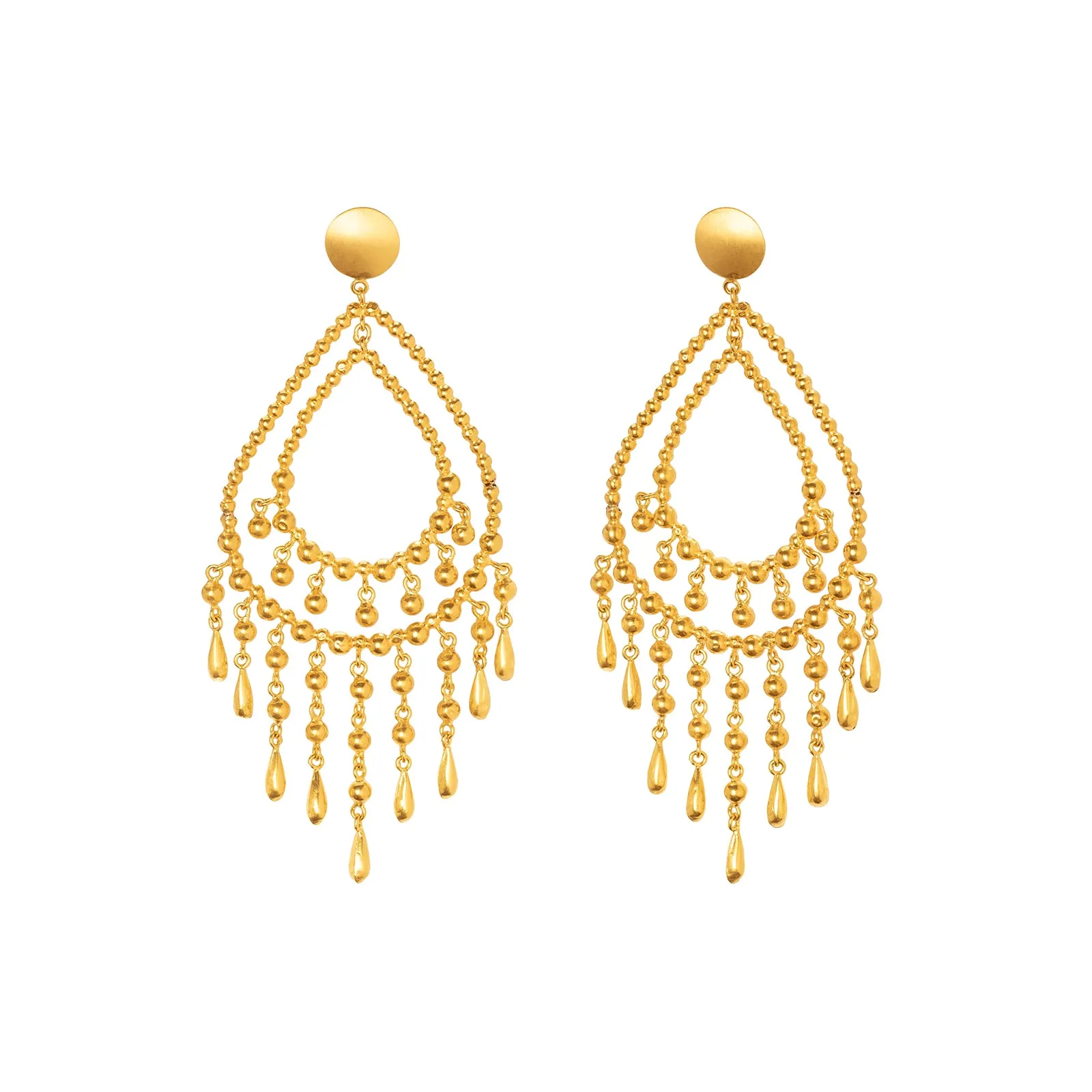 Beaded Pendant Earrings