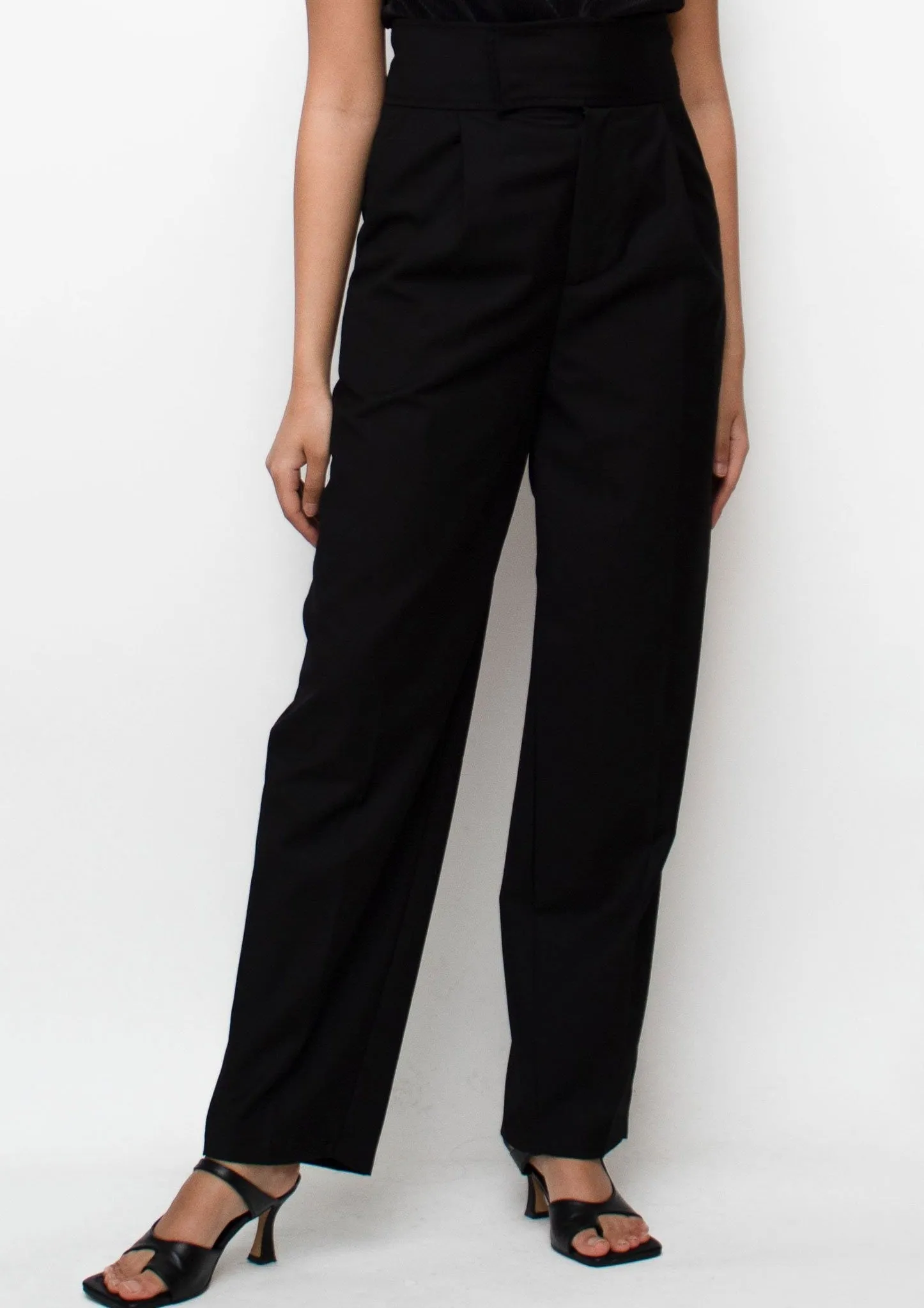 Black Straight-leg Pants