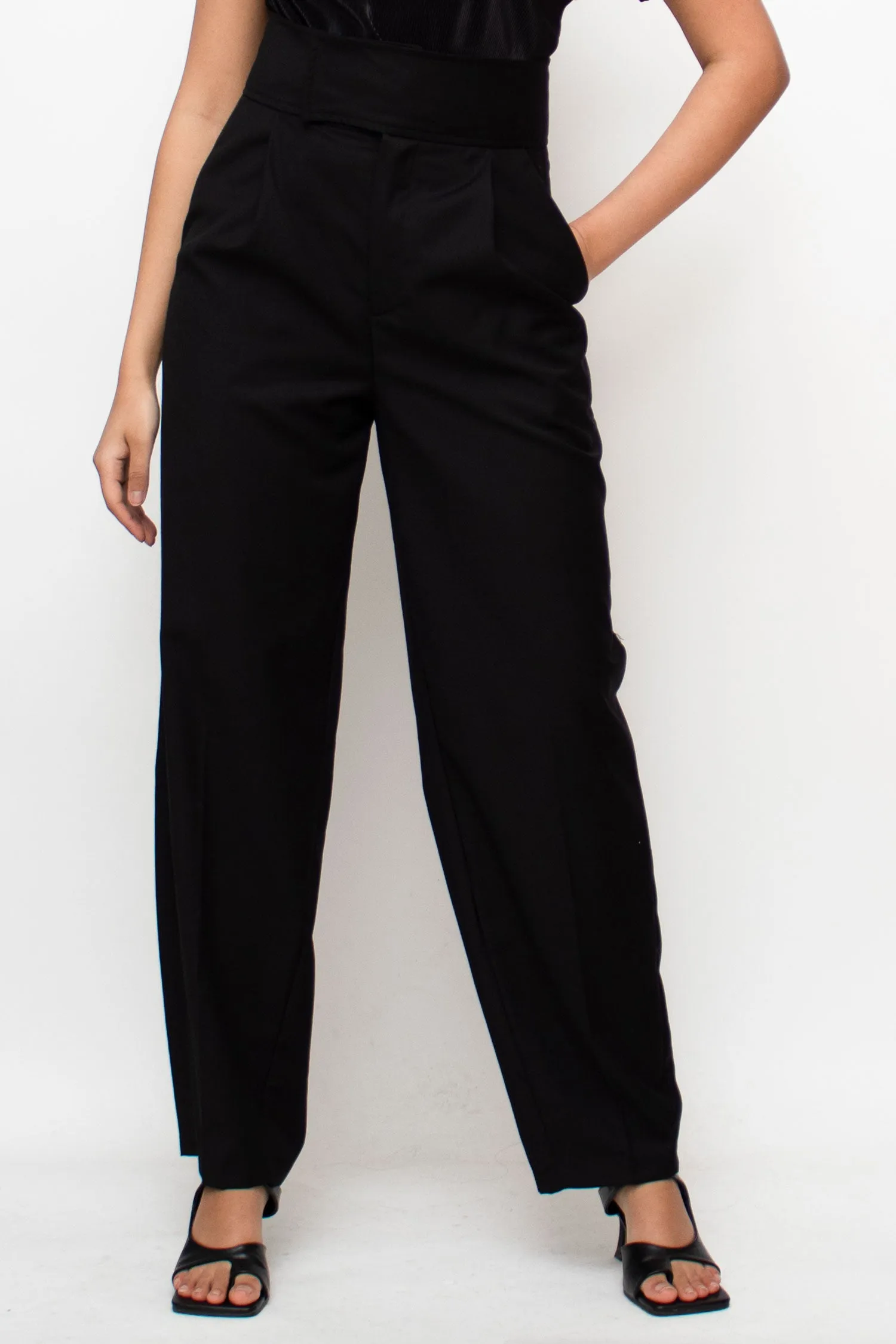 Black Straight-leg Pants