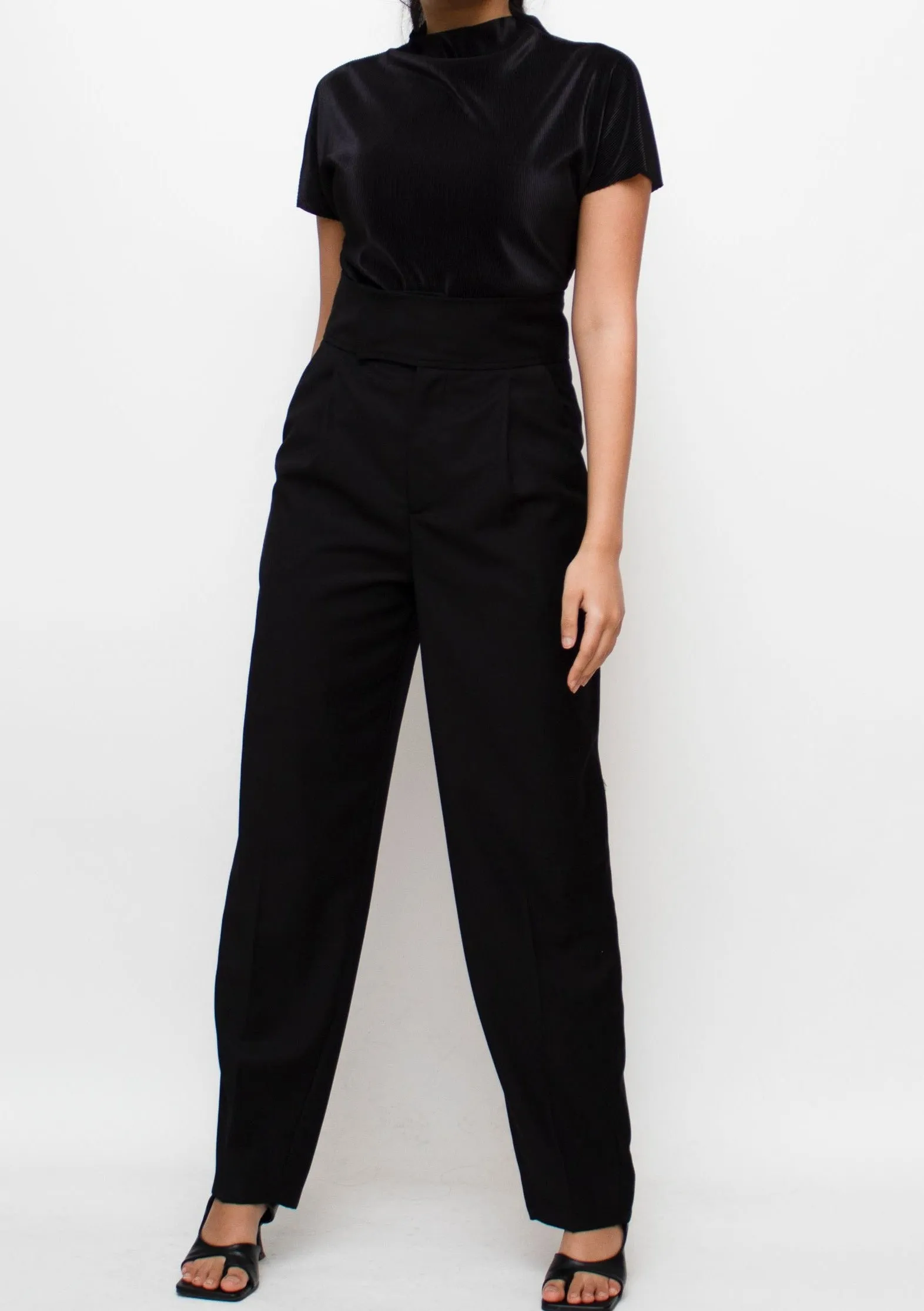 Black Straight-leg Pants