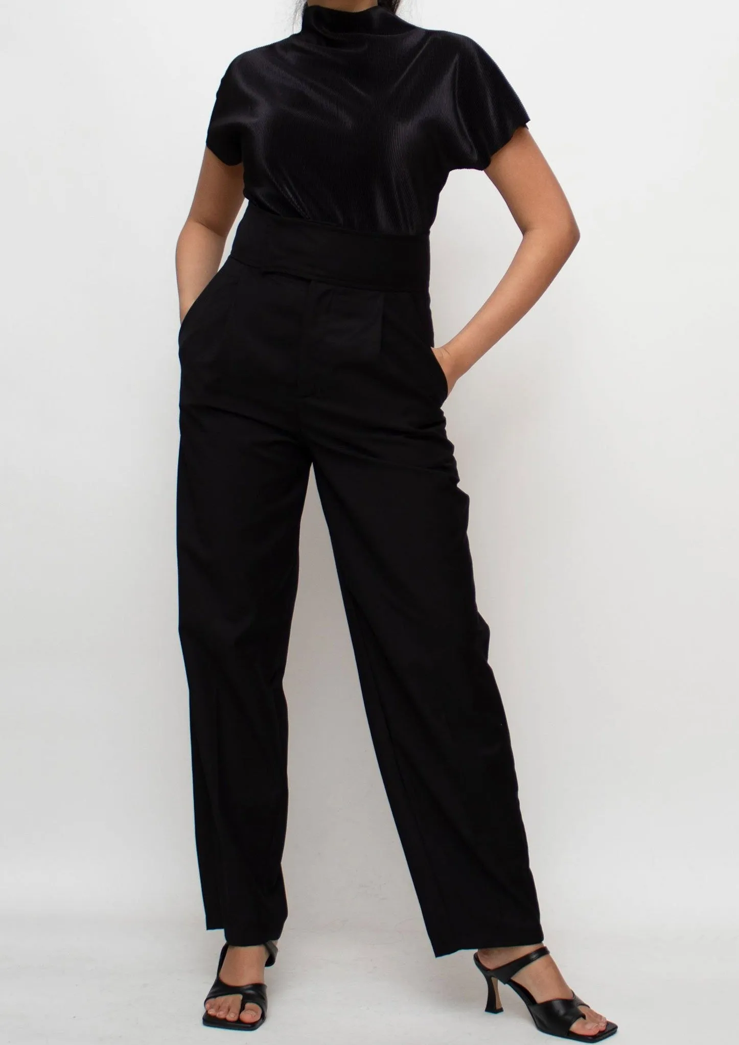 Black Straight-leg Pants