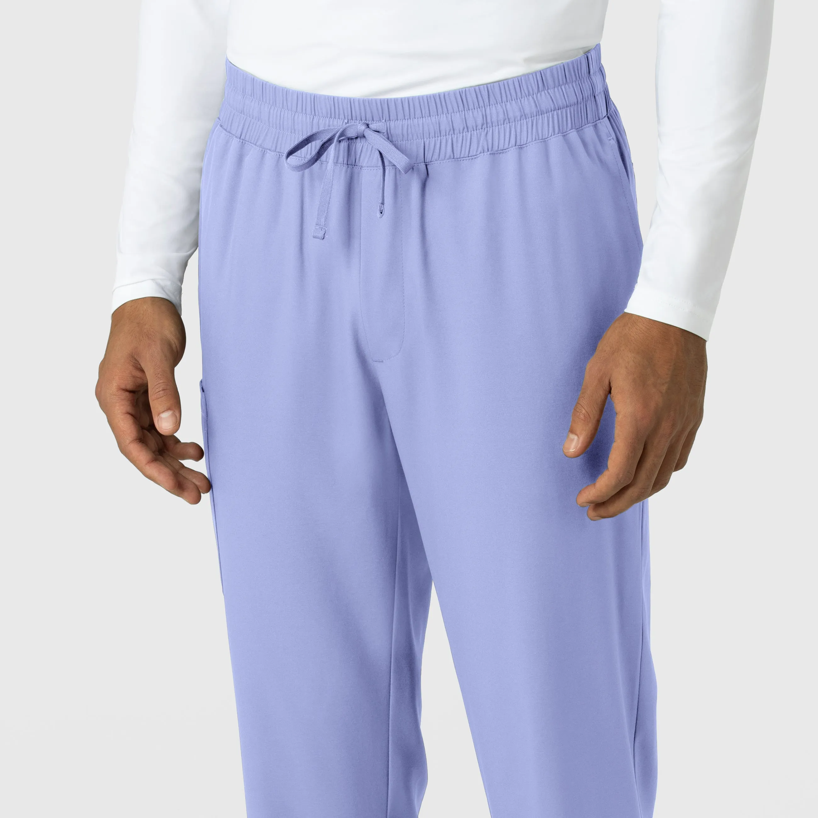 Boundless Men's Straight Leg Scrub Pant - Ceil Blue