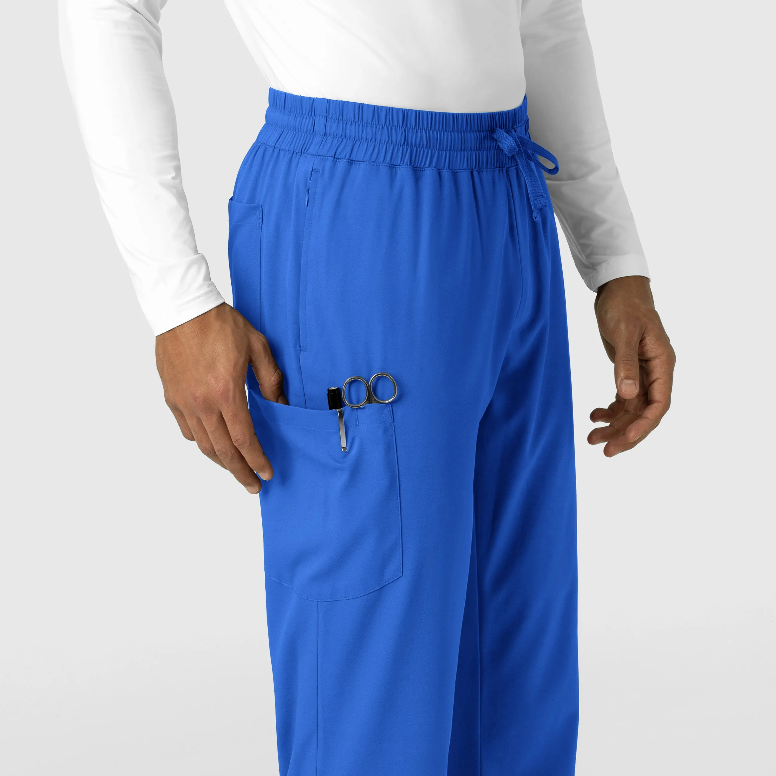 Boundless Men's Straight Leg Scrub Pant - Royal