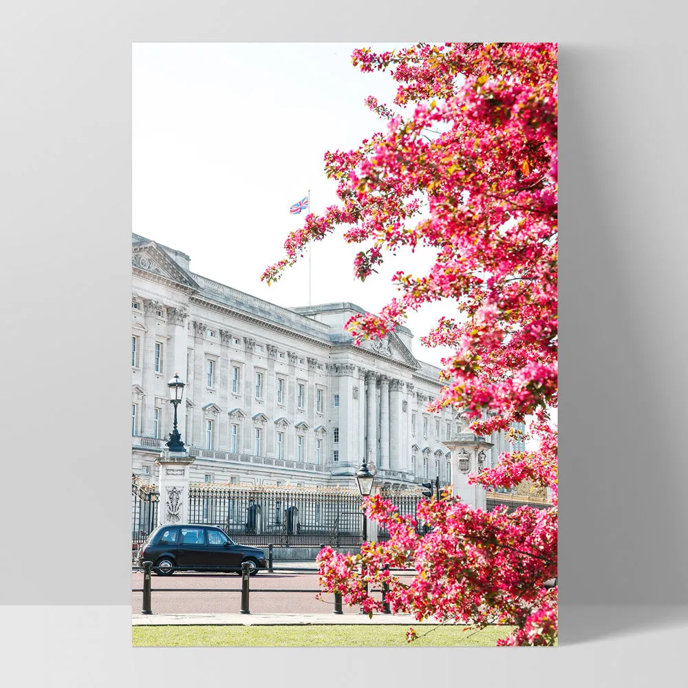 Buckingham Palace in Spring - Art Print by Victoria's Stories