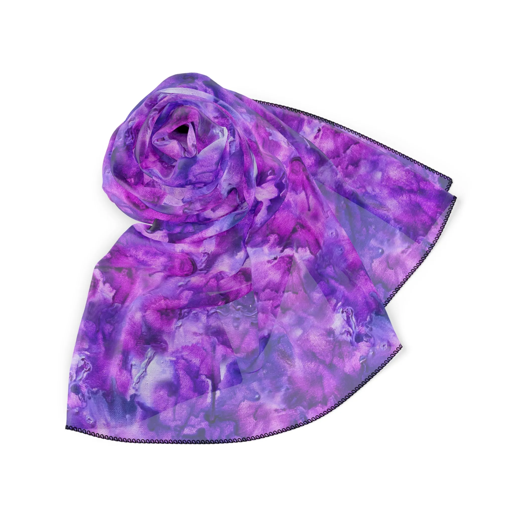 Chiffon Scarf - Amethyst Dreams