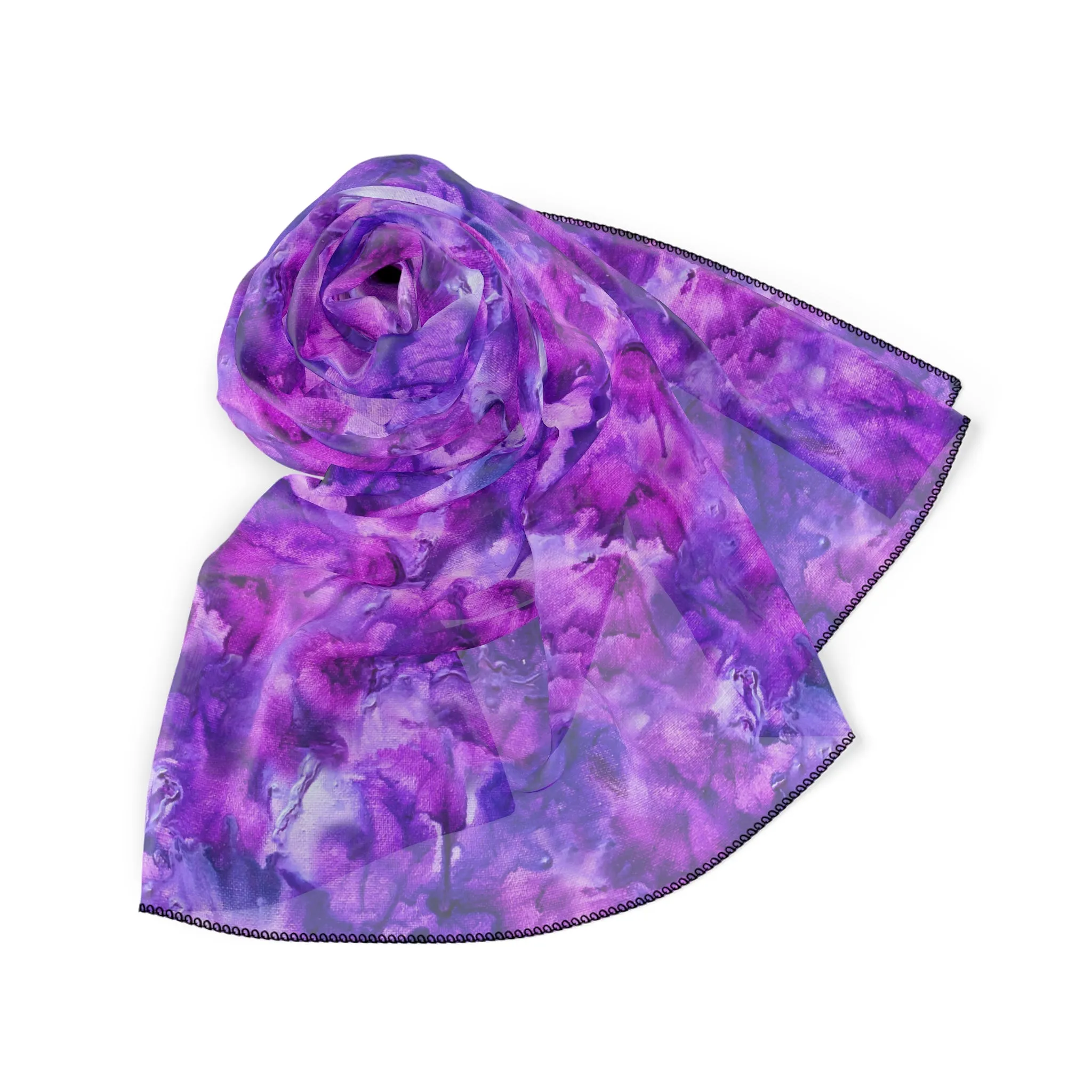 Chiffon Scarf - Amethyst Dreams