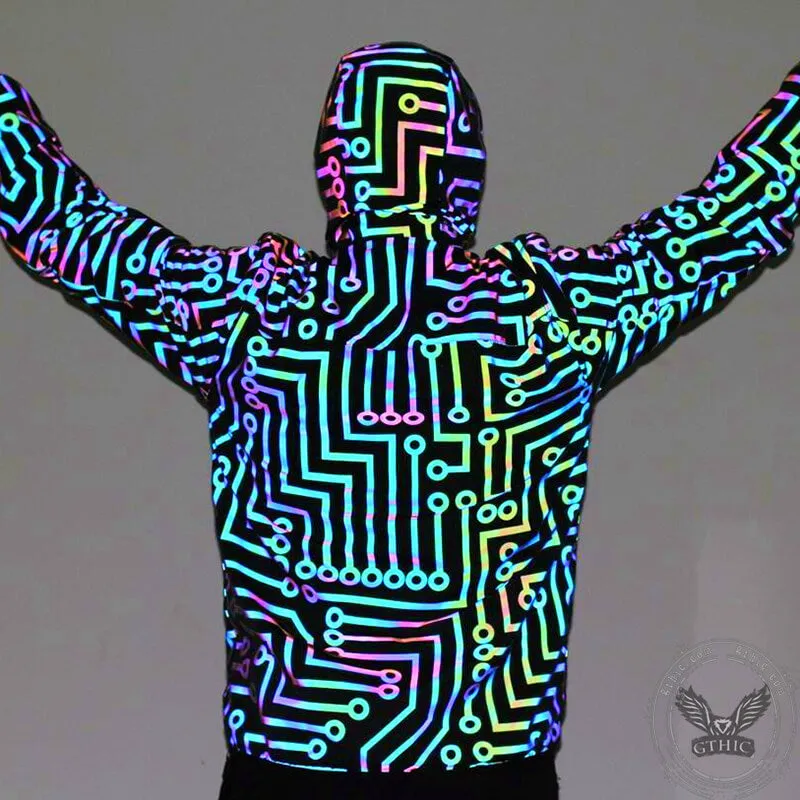 Colorful Polyester Reflective Coat