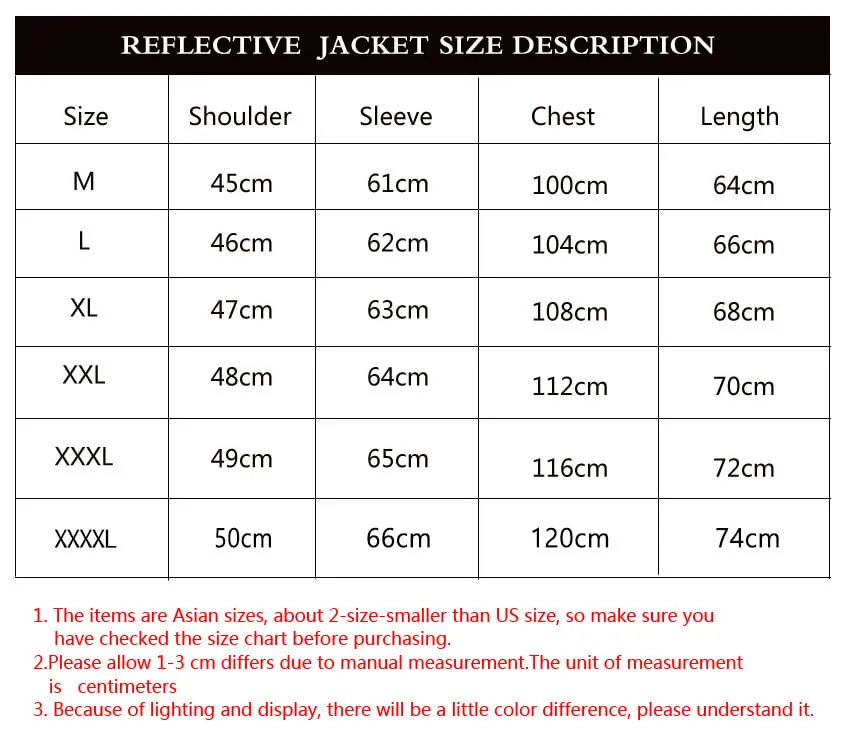 Colorful Polyester Reflective Coat