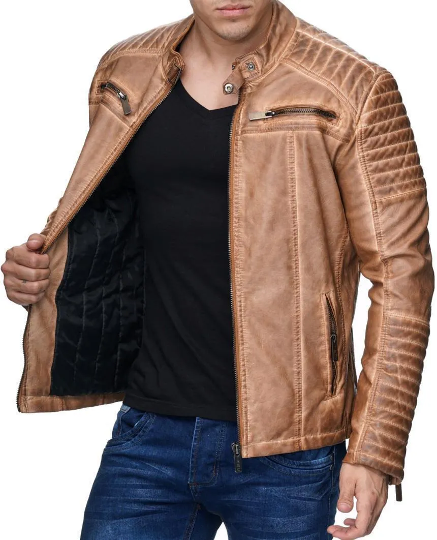 Cooper Biker Style Leather Jacket