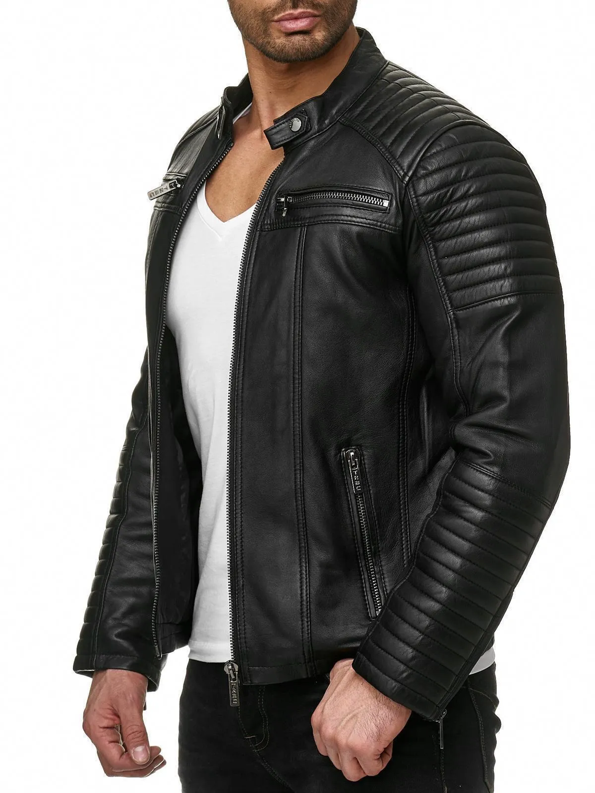 Cooper Biker Style Leather Jacket