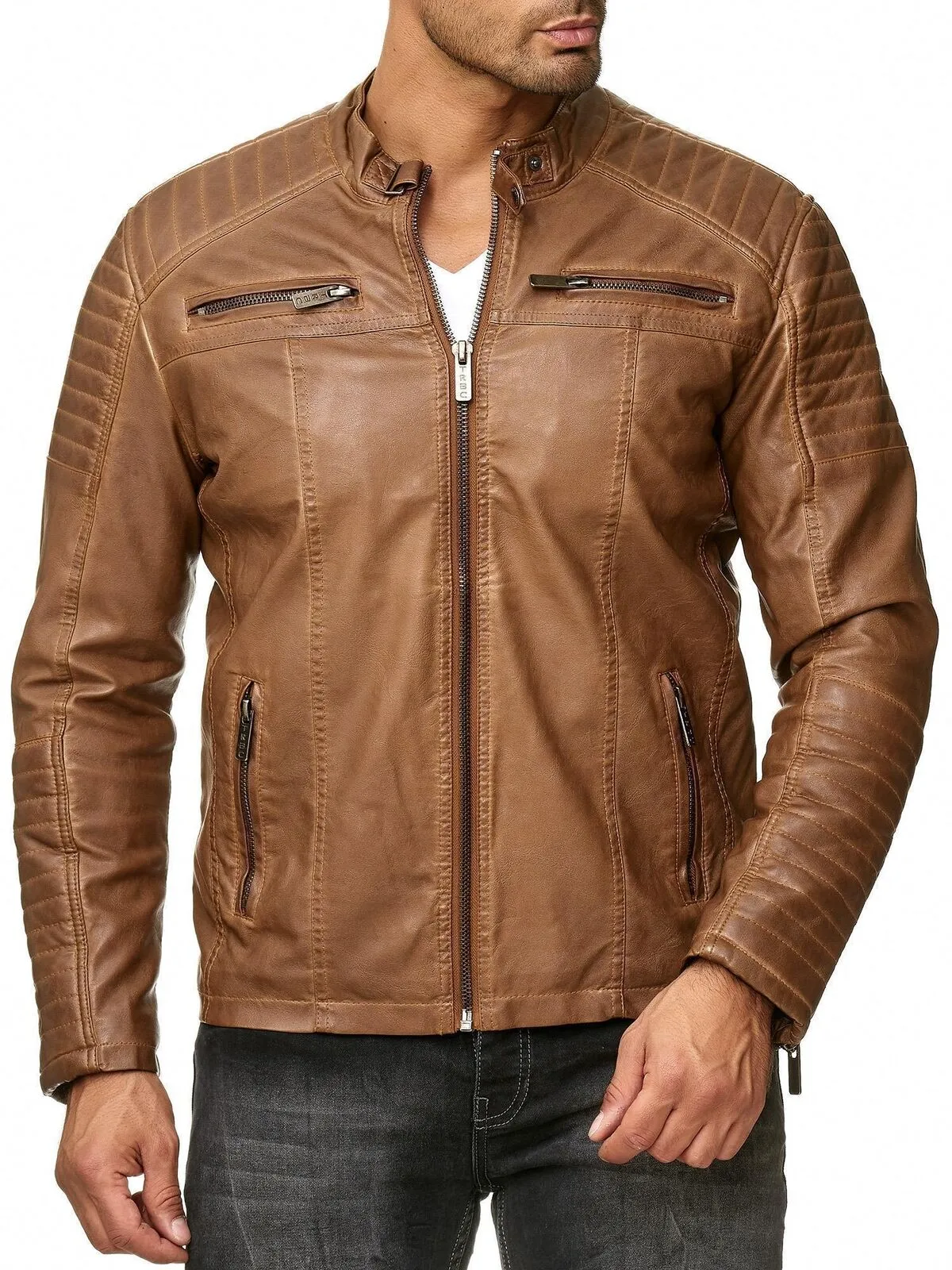 Cooper Biker Style Leather Jacket