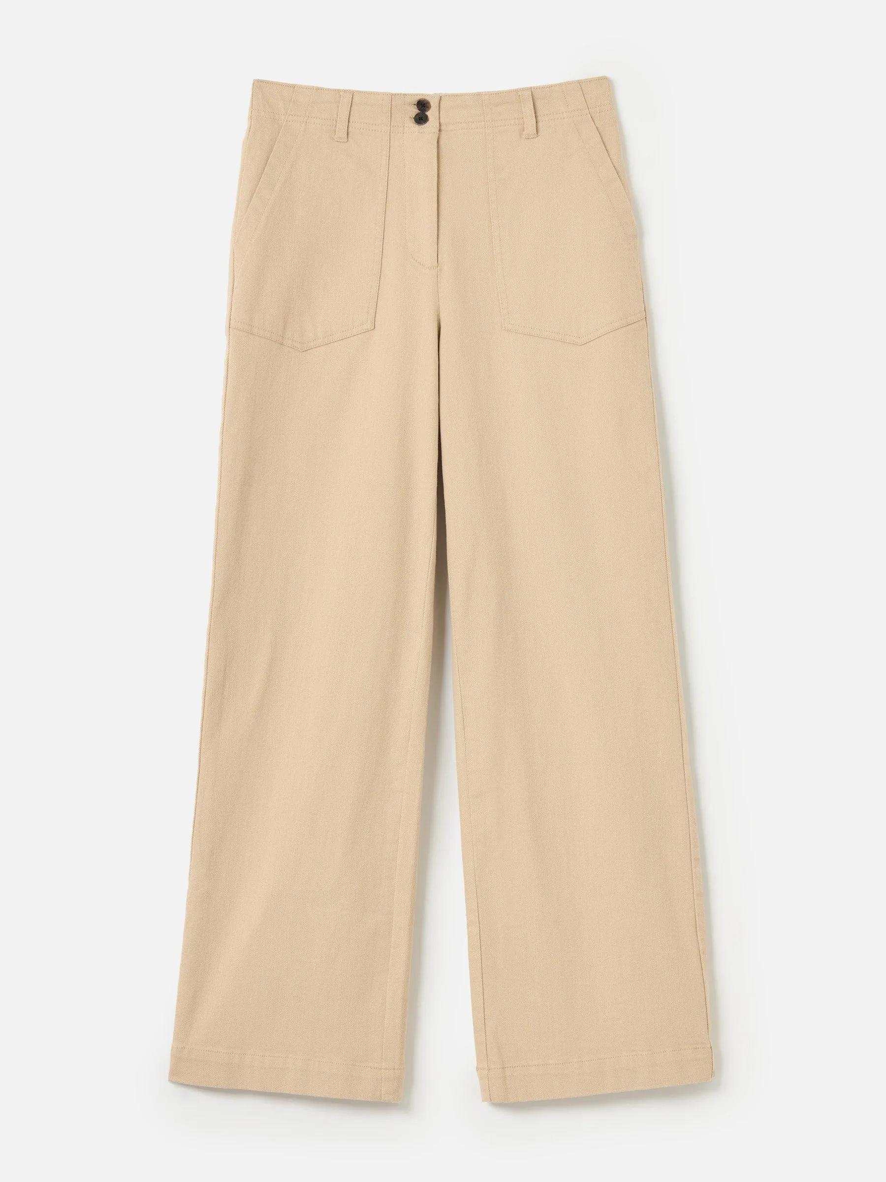 Cotton Kristin Wide Leg Pants