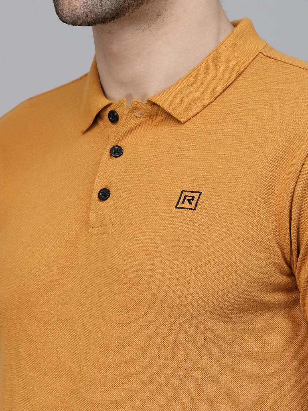 Cotton Solid Half Sleeves Polo T-Shirt