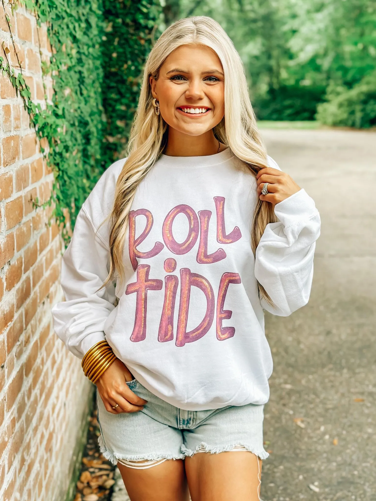 CUSTOM Watercolor Hand Drawn School Spirit Sweatshirt