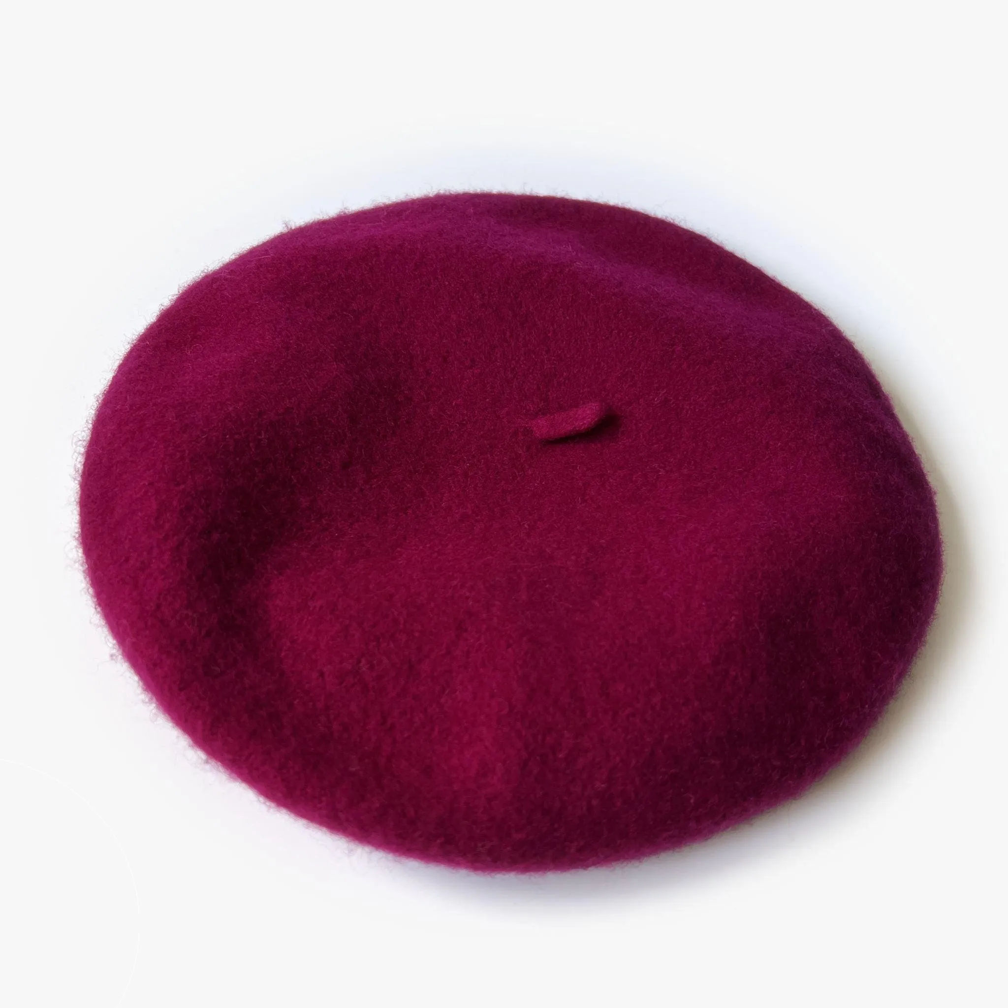 Danielle Satin Lined Beret - Fuschia