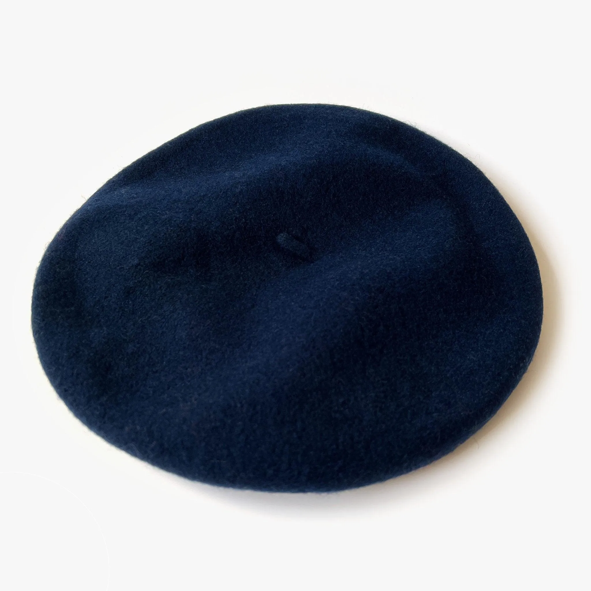 Danielle Satin Lined Beret - Petrol Blue