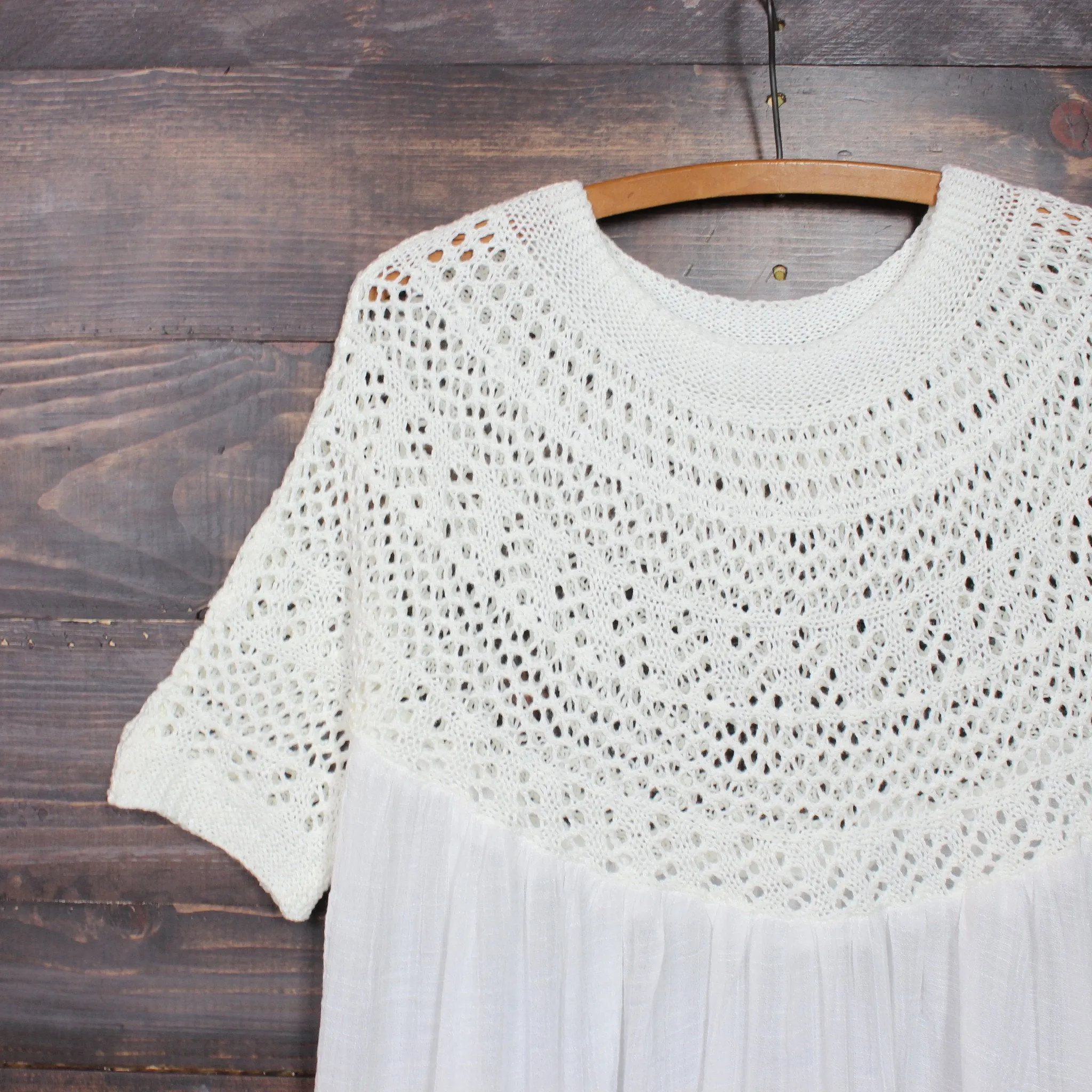 Desert Wanderer Knit Tunic in Ivory