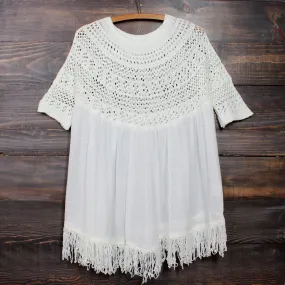 Desert Wanderer Knit Tunic in Ivory