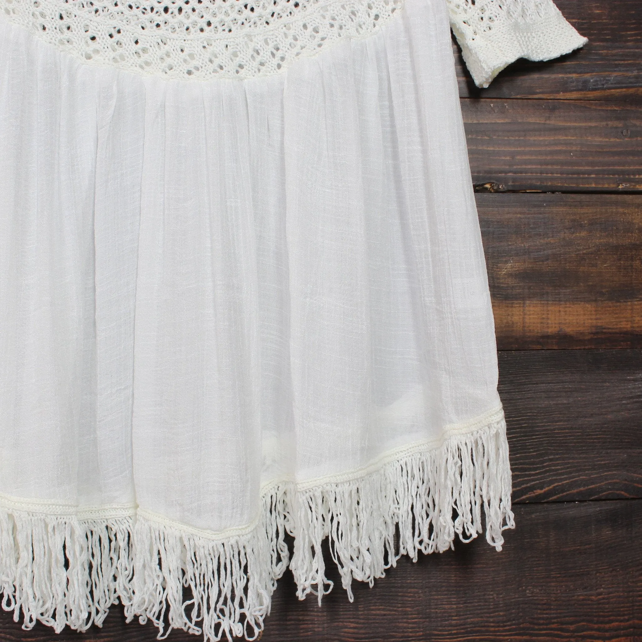 Desert Wanderer Knit Tunic in Ivory