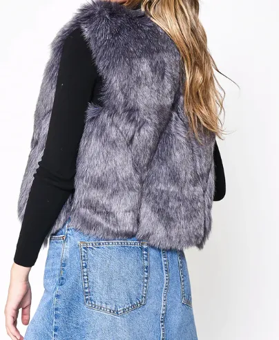 Faux Fur Cropped Vest