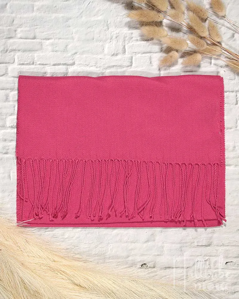 Fuchsia Plush Pashmina