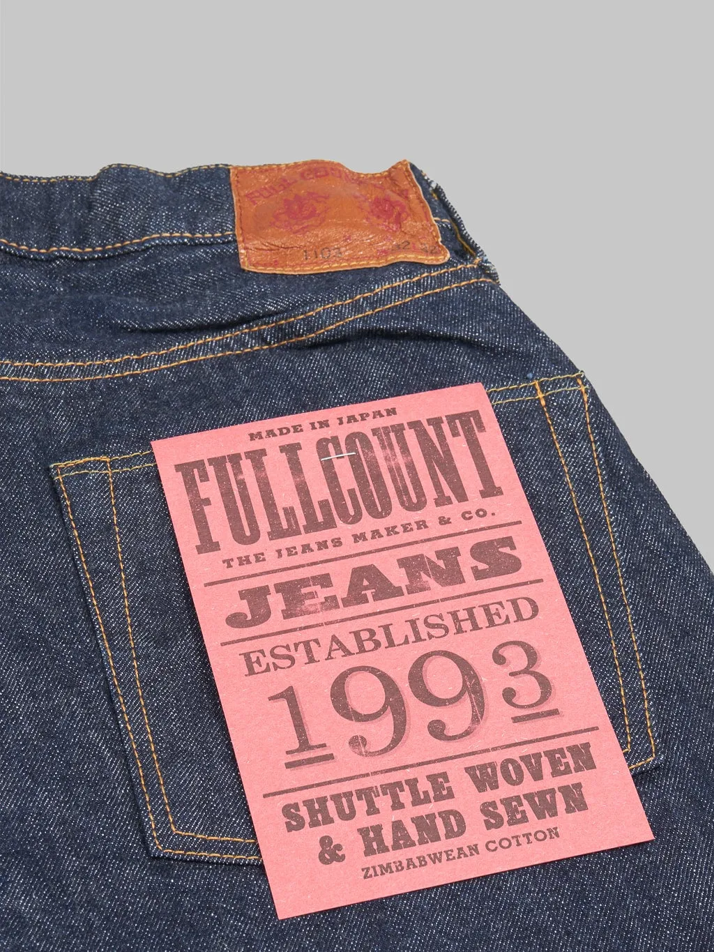 Fullcount 1103W 13.7oz Clean Straight Jeans