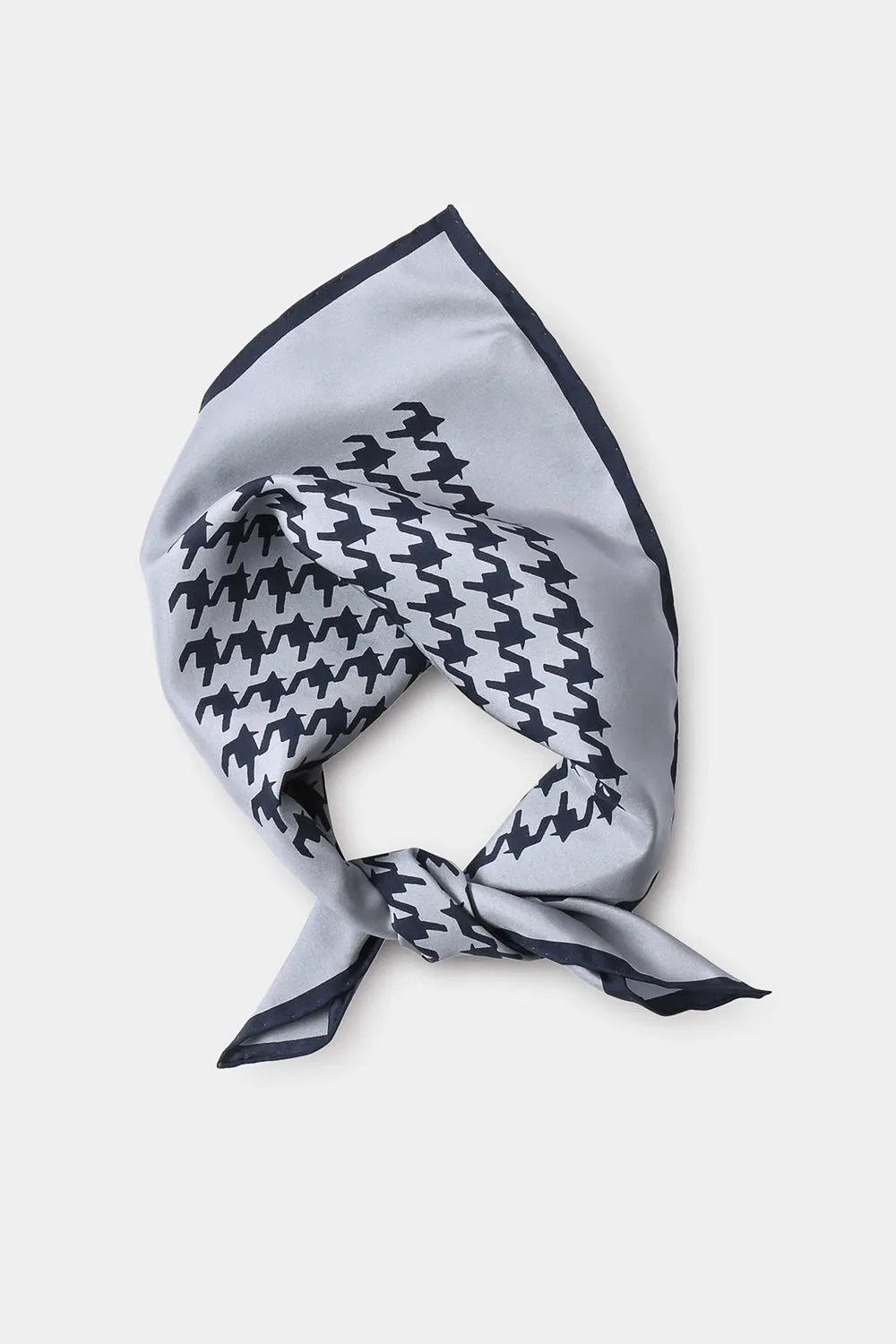 Glencheck Scarf Dusty Blue/Black