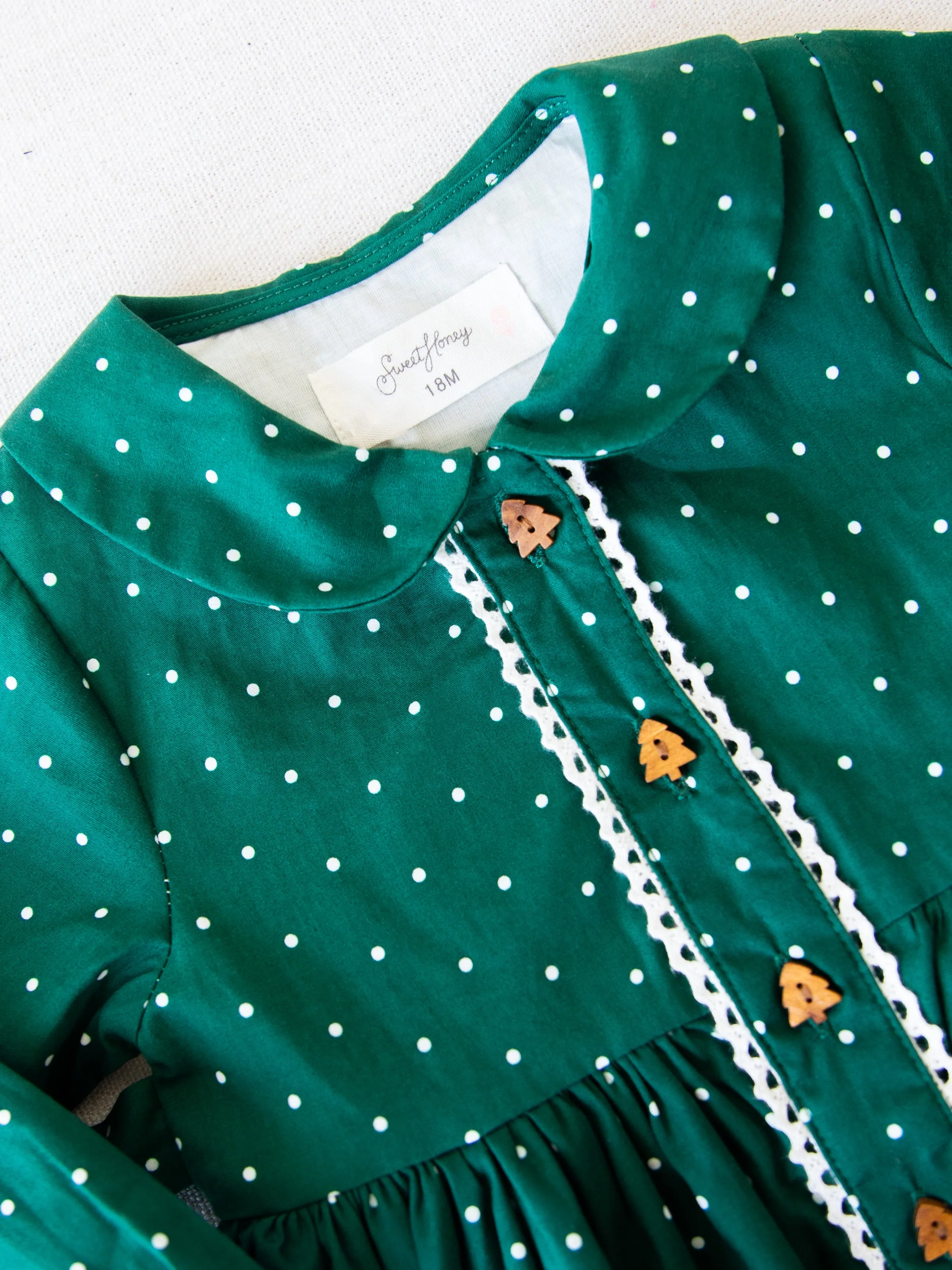 Goldie Dress - Wintergreen Dotty