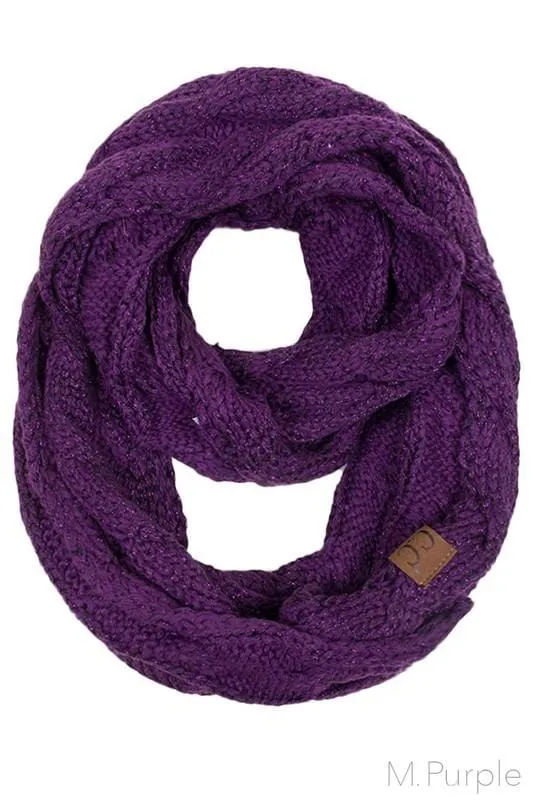 Infinity Scarf- Purple Sparkle