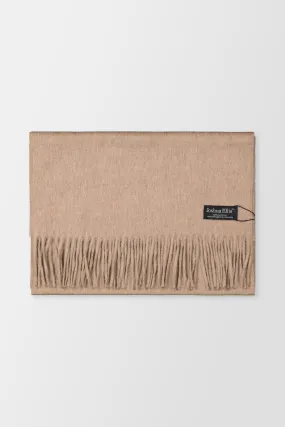 Joshua Ellis Beige RP Dark Fawn Fade Scarf