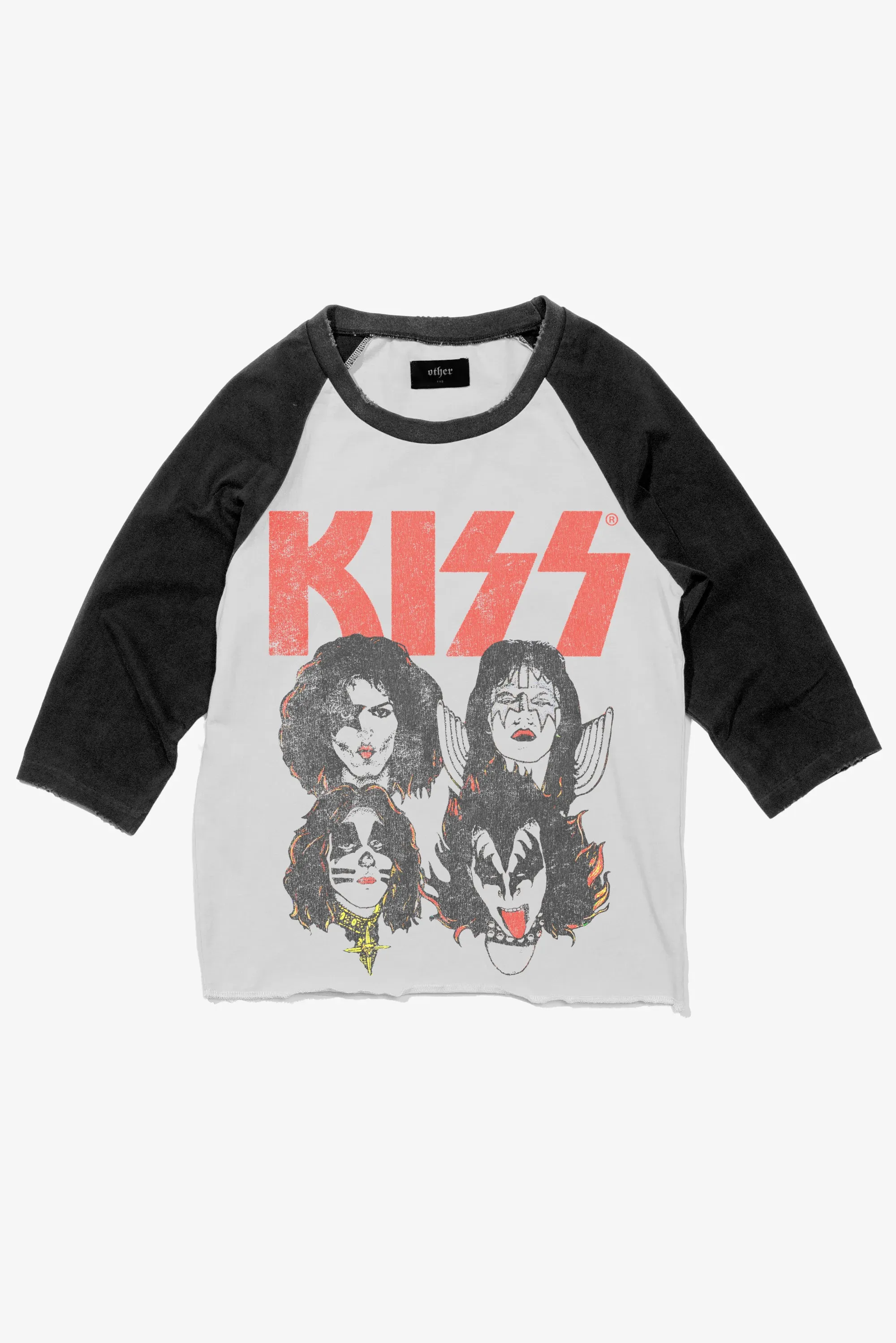 KISS IN CONCERT VINTAGE BASEBALL TEE