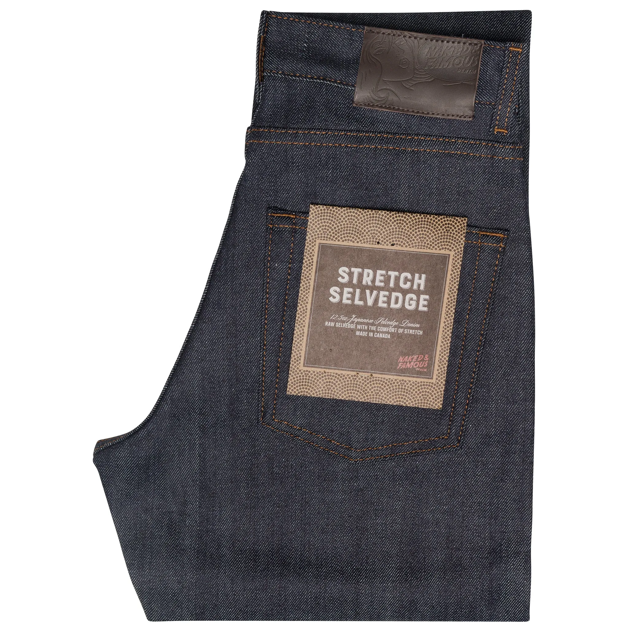 Max - Stretch Selvedge Raw Denim