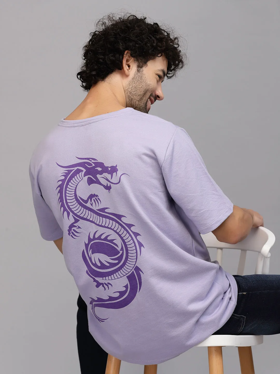 Mystic Dragon Terry Oversized T-Shirt