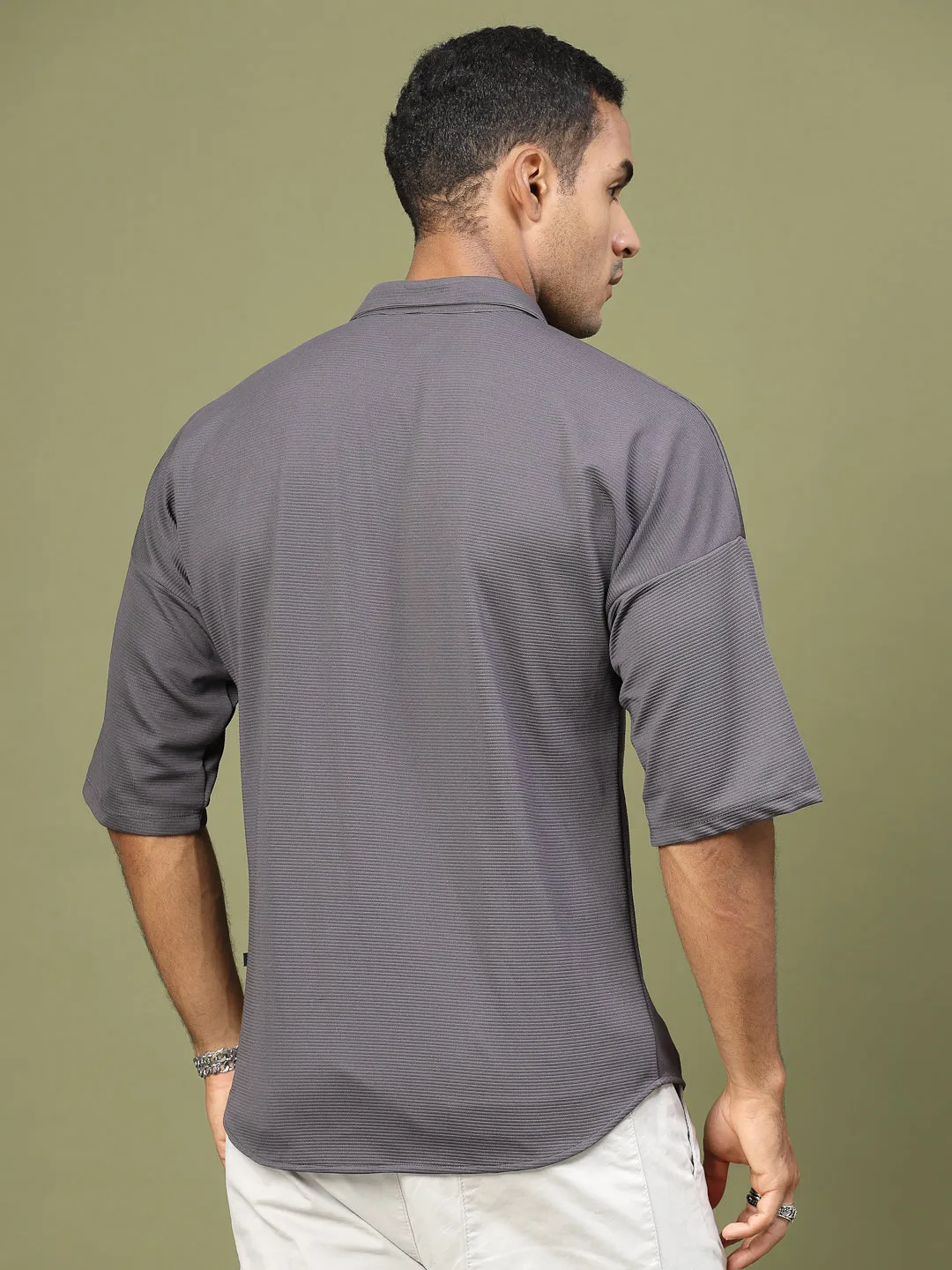 Oversized Utility Polyester Shirt