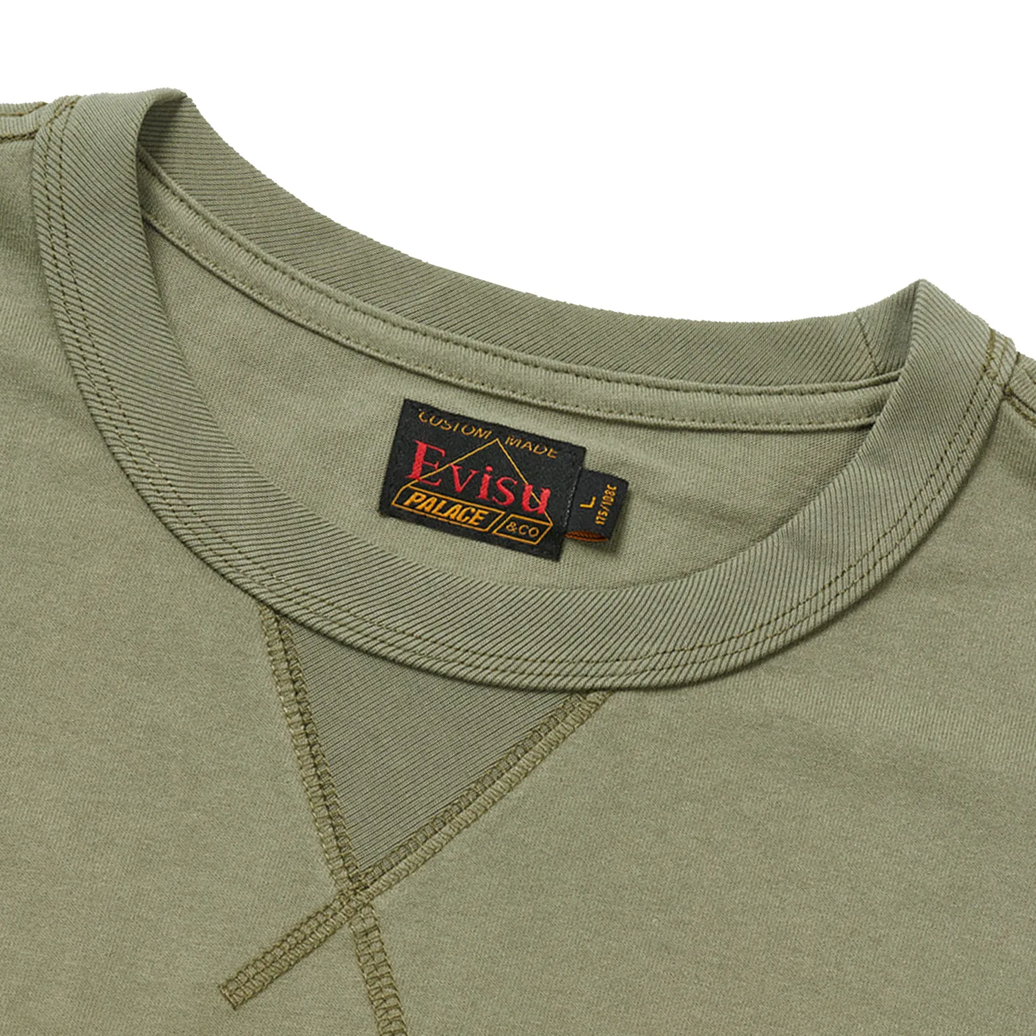 Palace x Evisu Logo Tee Olive