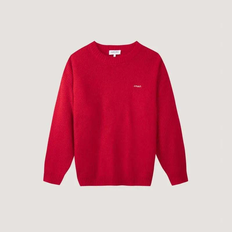 "Amour" Vivienne Sweater (Red)