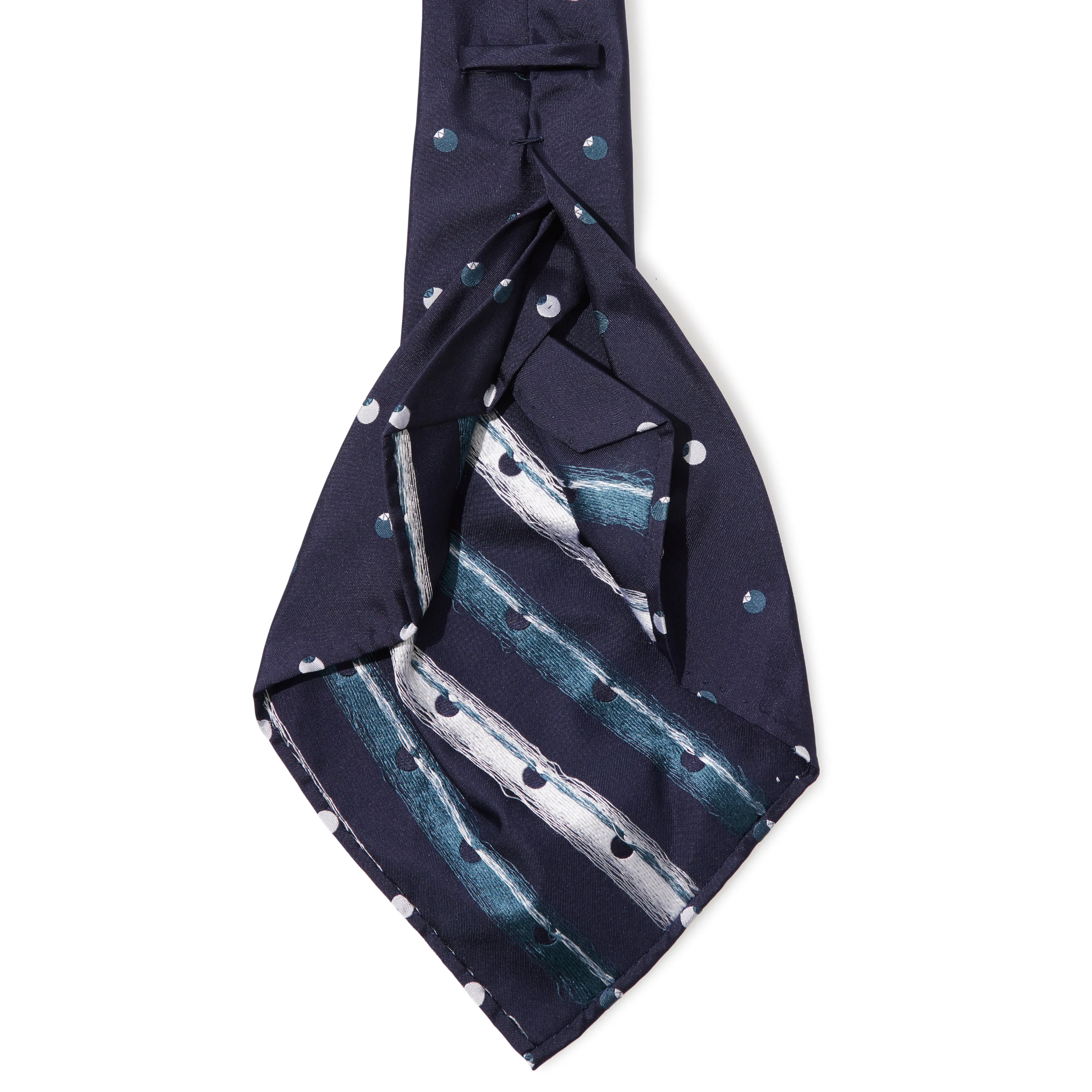 Silk Jacquard Dot Seven-fold Tie