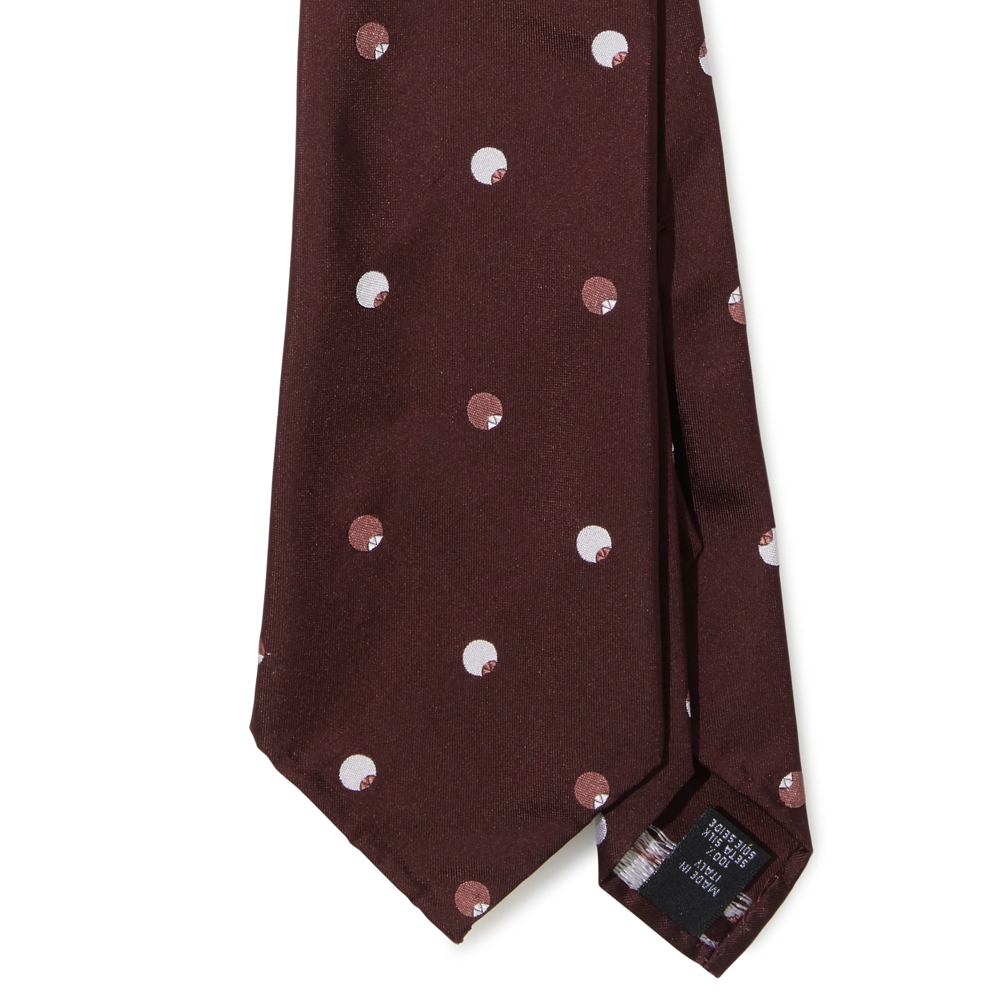 Silk Jacquard Dot Seven-fold Tie