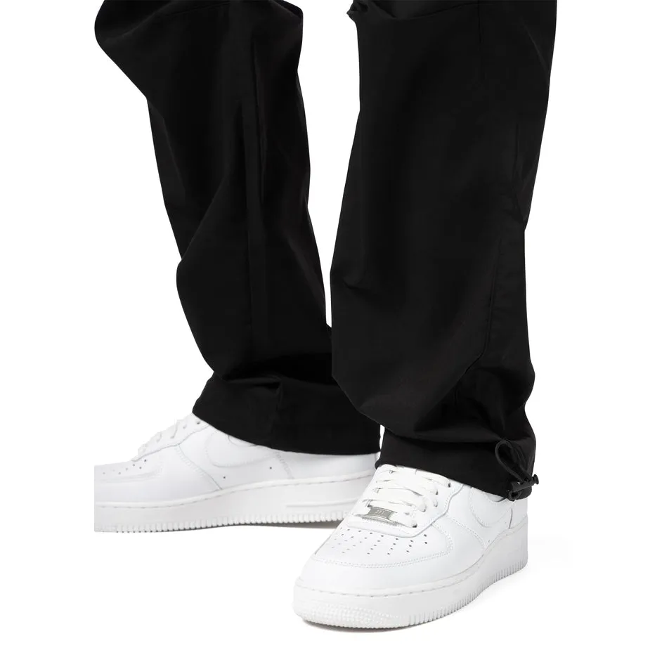 Slouched Straight Pants - Black