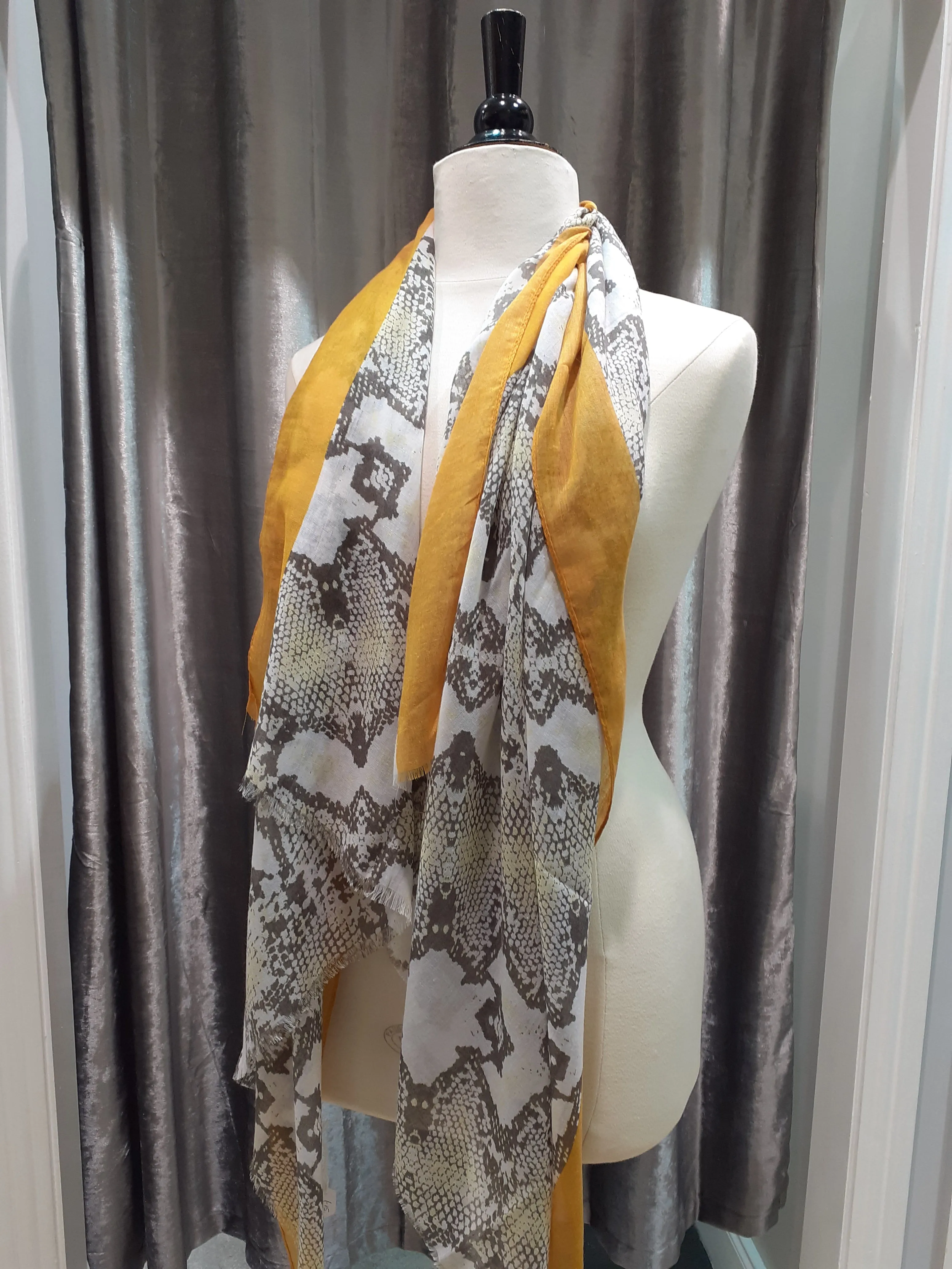 Snake print scarves