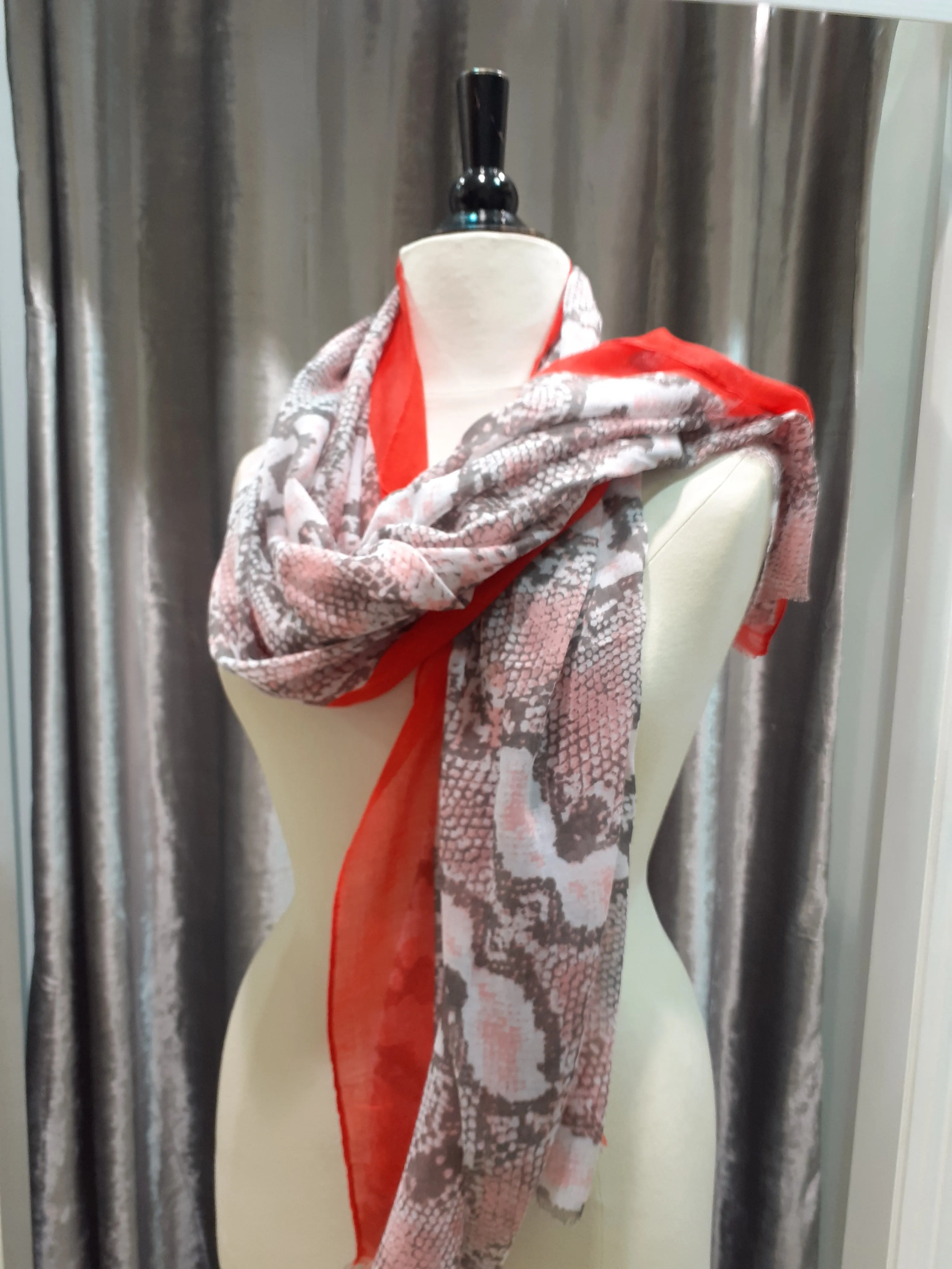 Snake print scarves