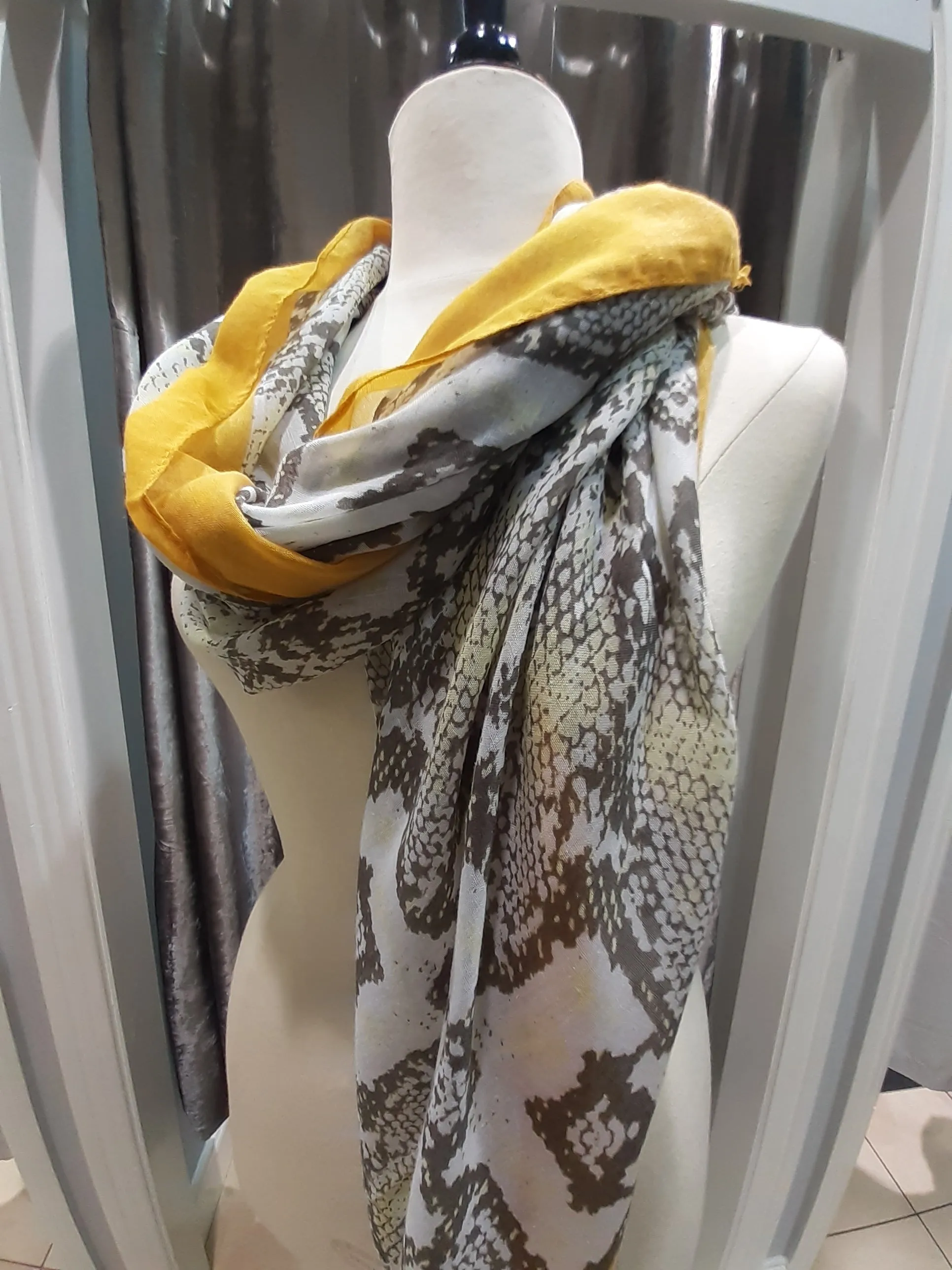 Snake print scarves