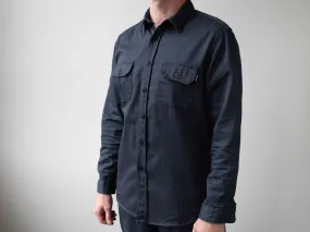 THE SMITH. WORK SHIRT. NAVY GREY